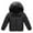 Black, variant on SILVERCELL Boys Girls Hooded Jacket Winter Water Resistant Zipper-Up Lightweight Coat Kids Windproof Outwear