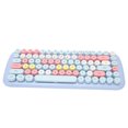 thumbnail image 4 of Combo de Teclado Inalámbrico y Mouse Teclado Redondo de 84 Teclas con Mouse de 1600 Ppp Lindo Teclado y Mouse para Máquina de Escribir Retro Conexión, 4 of 8