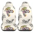 thumbnail image 1 of LAKIMCT Motorcycle Riding Dinosaur Car Seat Covers Vehicle Front Seat Covers Universal Fit Seat Protector, 1 of 9
