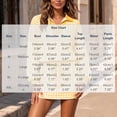 thumbnail image 3 of Women's 2 Piece Plaid Outfits Long Sleeve Collar V Neck Sweatshirt and Drawstring Mini Skirt Lounge Sets Casual Fall Winter Tracksuit Matching Set Yellow, 3 of 7