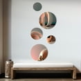 thumbnail image 3 of Designart "Minimalistic Liquid Gold Architecture III" City Metal Wall Art Set of 5 Piece, 3 of 5