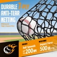thumbnail image 3 of Zealfeel 7 x 7 ft Baseball & Softball Net Set: Includes Batting Tee, Dummy Batter, 2 Strike Zones & Ball Collection System. Steel Frame & Carry Bag, 3 of 9