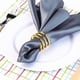 thumbnail image 5 of Juego de servilleteros, Metal, Oro, 5 of 5