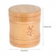 Fyydes Boîte de récipient de support de stockage de pot de thé en bambou léger portable, pot de thé, support de stockage de thé – image 4 sur 6