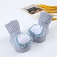 thumbnail image 2 of KPOPLK Baby Booties Organic Cotton Bootie Warm Cozy Soft Sock Shoes Adjustable Boots for Boys Girls(0-6 Months,F74-Sky Blue), 2 of 4