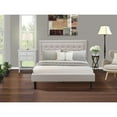 thumbnail image 2 of East West Furniture 2-piece Wood Fannin Bedroom Set in Mist Beige/Urban Gray, 2 of 8