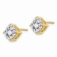 thumbnail image 2 of 14K Yellow Gold Earring Moissanite Women'S Cushion White 7 mm, 2 of 3