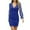 Blue, variant on Herrnalise Women's Summer Dresses Mesh Long Sleeve Deep V Neck SkirtHigh WaistHip Dresses S-2XL