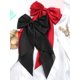 thumbnail image 5 of Pasadores de lazo para el pelo de satén para mujer, pinzas para el pelo con lazos en capas, cola larga, horquilla de Color sólido, pasadores para el cabello(Negro)(1 pieza), 5 of 5