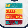 thumbnail image 4 of Inktastic Table Tennis Player Boys or Girls Baby Bib, 4 of 4