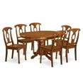 thumbnail image 2 of East West Furniture Avon 7-piece Wood Dining Set in Saddle Brown, 2 of 4