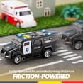 thumbnail image 5 of Vroomix Juego de 3 vehículos de emergencia y vehículos escolares - Ambulancia de coche de policía accionado por fricción y autobús estudiantil con luces y sonidos - Juguetes educativos y seguros para, 5 of 5