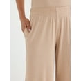 thumbnail image 5 of Joyspun Women's Ribbed Knit Pull On Sleep Pants, Sizes S to 3X, 5 of 6