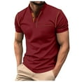 thumbnail image 2 of heyac Polo for Men Short Sleeve Tennis Shirt Golf Business Casual Wear Lightweight Gym & Tennis Apparel Summer Casual Golf Shirt, 2 of 5