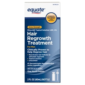 Equate Minoxidil Topical Solution USP, 5 Percent, Extra Strength, 2 fl oz