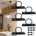 thumbnail image 4 of Feimier 5Pack 2inch Rope Support Holder Drop Ring Brackets Stainless Steel Decorative, Gardening Supplies, 4 of 7