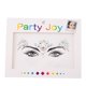 thumbnail image 1 of Vogacara Joyas para la frente de ojos, pegatinas autoadhesivas de diamantes de imitación, maquillaje facial ostentoso, decoraciones DIY para mujeres, Tratamientos faciales Tipo 6 Vogacara CE013627-06B, 1 of 6