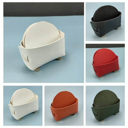 

Hadanceo 1 Set Coaster Eco-friendly Wear Resistant 5 Colors Heat Insulation Mug Pad for Dorm