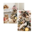 thumbnail image 4 of 24"/60cm Tabletop Mini Christmas Tree Set with LED Lights, 24 Christmas Ball Ornaments, Pre-lit Small Artificial Green Tree Decoration for Xmas Table Indoor Holiday(Pink), 4 of 6