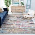 thumbnail image 4 of Safavieh Madison Orlando Abstract Area Rug, Gray/Turquoise, 6'7" x 6'7" Square, 4 of 14