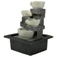 thumbnail image 4 of Northlight LED Lighted Cascading 4-Tier Bowl Indoor Water Fountain - 11", 4 of 7