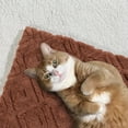 thumbnail image 6 of EVERGRACE Jacquard Boho Sherpa Fleece Throw Blanket for Couch, Super Soft Cozy Fuzzy Plush Blankets for All Seasons, Reversible Thick Warm Blanket for Bed, Sofa, Living Room, Terracotta, 50'' x 60'', 6 of 7
