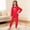 C-Red136, variant on JIAYUE Spring Outfit Sets For Girls Bows Print Long Sleeve Crew Neck Pullover T Shirt Pants Soft Comfy For Teens Adaptable Dailywear