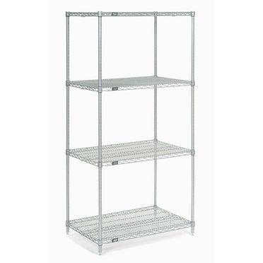 Global Industrial 14307C Nexel Chrome Wire Shelving, 30 x 14 x 74 in.
