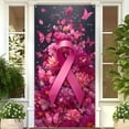 thumbnail image 6 of Seyotauo Breast Cancer Awareness Door Cover,October Pink Ribbon Party Decorations Hope Faith Love Photo Backdrop Breast Cancer Awareness Door Decorations and Supplies for Home Room Outdoor, 6 of 6