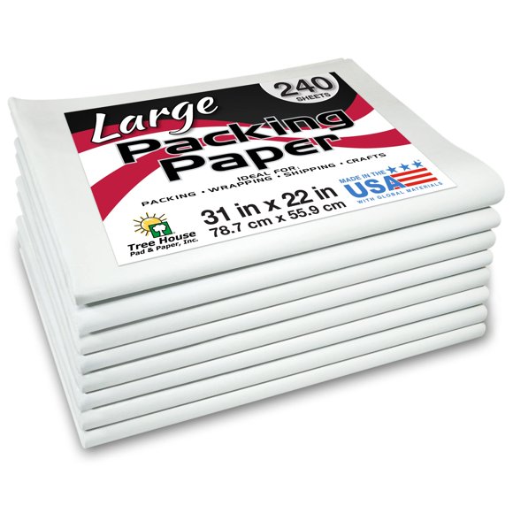 Hojas de papel para embalaje Tree House Pad & Paper, 240 hojas