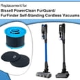 thumbnail image 2 of Vacuum Filters Kit Replacement for Bissell PowerClean FurGuard 280W and FurFinder 200W Self-Standing Cordless Vacuum, 4 Filters and 6 Pre-Filter Pads Set included, 2 of 5