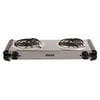 IMUSA GAU-80312 Electric Stainless Steel Double Burner 1500-Watts, Silver