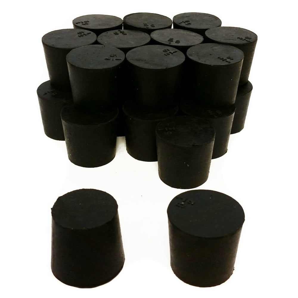 Rubber Stoppers, Size 5.5, Solid, 1Pound Pack