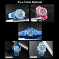 thumbnail image 2 of SKMEI 1451 Reloj para niños Reloj Digital para niños y niñas Reloj de Pulsera Deportivo Resistente al Agua hasta 50 m con luz EL Colorida/Alarma/cronómetro/Indicación de Semana/Fecha, 2 of 6