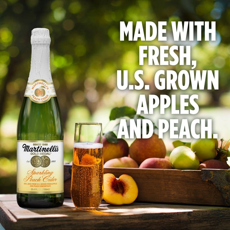 Martinelli's Gold Medal Sparkling Apple-Peach Cider with 100% Pure