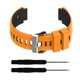 thumbnail image 2 of Matsuzay Correas de silicona para reloj inteligente deportiva reemplazo de correa de reloj de goma para Forerunner Relojes inteligentes naranja negro, 2 of 6