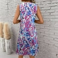 thumbnail image 5 of Levmjia Women Summer Dresses Casual Sleeveless Polyester Floral Print Loose Fit Round Neck Beach Vacation Outfit Multi Colors Limited Offer, 5 of 9