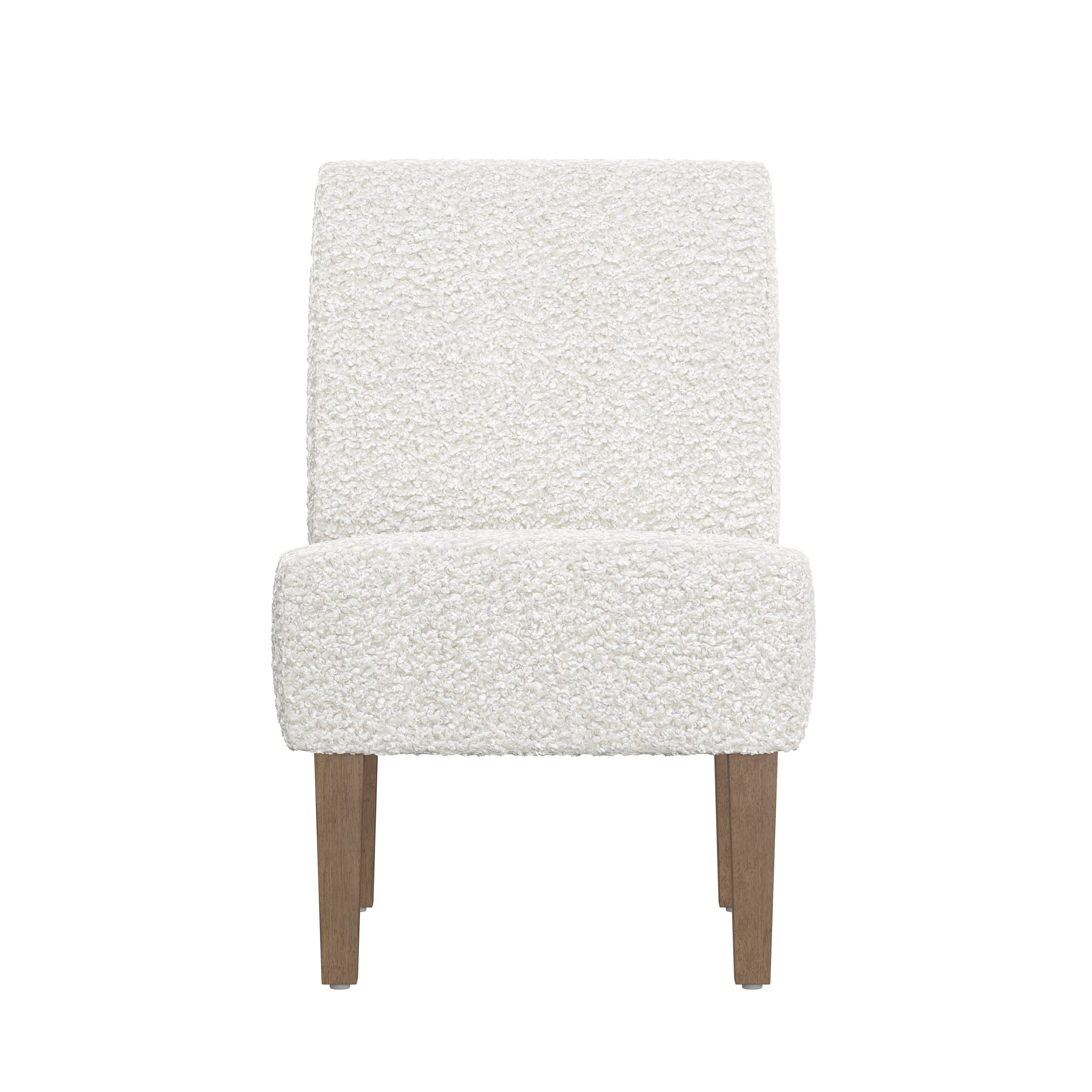 HH2Home Brook Hill Upholstered Accent Chair, White