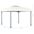 thumbnail image 2 of vidaXL Gazebo 118.1"x118.1" Cream Aluminum, 2 of 3
