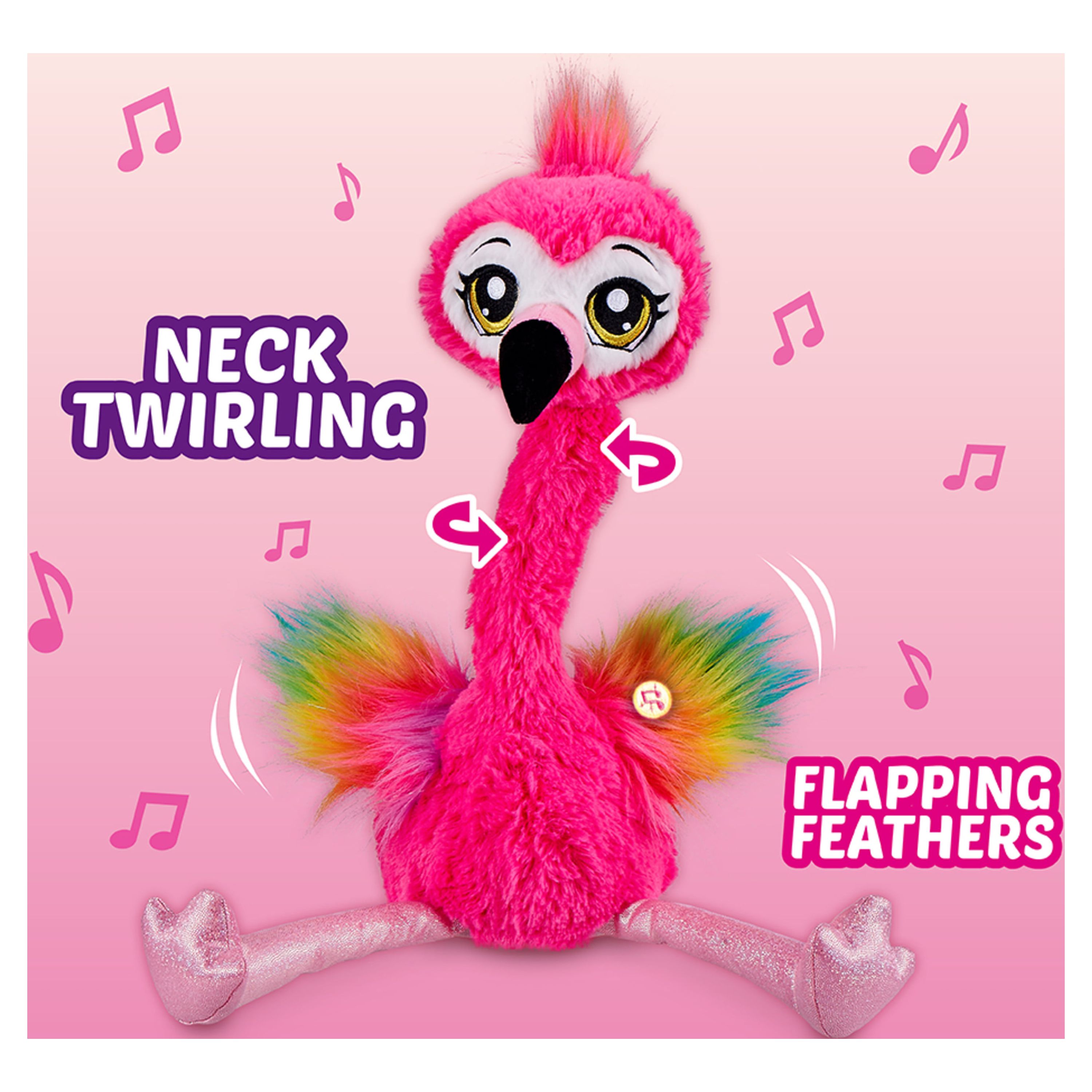 Pets Alive Frankie the Funky Flamingo Battery-Powered dancing Robotic Toy by ZURU - image 3 of 10