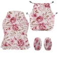 thumbnail image 7 of TSOVTHRID Pink Rose Floral Print 4 Pcs Gaming Chair Covers Slipcovers with Armrest Covers Breathable Computer Chair Cover Stretchy Gamer Chair Cover Cat Scratch Proof, 7 of 7