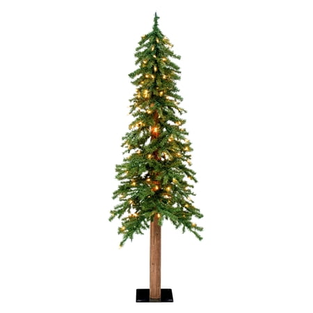 Vickerman 5 x 28 Natural Alpine Artificial Christmas Tree Warm White LED Lights.