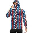 thumbnail image 4 of successthop Sun Protection Clothing for Adults Fourth of July Unisex with Face Cover Hooded Long Sleeve American Themed Jacket for Outdoor Driving Traveling Hiking Fishing S, 4 of 8
