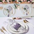 thumbnail image 2 of Cloth Napkins Set of 2 - 20x20 Inches, Purple Vintage Lavenders Washable Reusable Table Napkins, Farmhouse Wooden Retro Art Soft & Absortbent Dining Napkin for Party Wedding Hotel Restaurant, 2 of 8