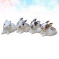 thumbnail image 3 of 4pcs Lifelike Hairy Bunny Model Simulate Rabbit Miniature Bunny Toy Kids Birthday Gift Mini Rabbit Ornament Desktop Decorative Accessory Props for Easter(Random Color), 3 of 8