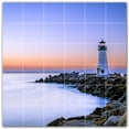 thumbnail image 1 of Picture-Tiles.com: Lighthouse Ceramic Tile Wall Mural WAL500834-66M. 36"W x 36"H using (36) 6" x 6" Ceramic Tiles-Satin Finish, 1 of 3