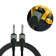thumbnail image 1 of Guitar Audio Cable, Standard 6m Instrument Noise Reduction Frequency Cable with 6.35mm Straight Plug for Electric Guitar Bass Drums Keyboards, 1 of 7