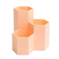 thumbnail image 1 of Portalápices de diamante Hexagonal, caja de almacenamiento de papelería de escritorio para estudiantes, 1 of 5