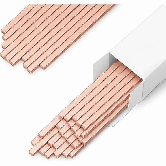 40 Sticks 15% Silver Brazing Rods - Flat Phos Copper Welding Rods for HVAC, Air Conditioner, Solder Brazing Alloy 25cm