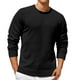 thumbnail image 1 of pstuiky camisetas de manga larga para hombre, Suéter de color sólido para hombre, cuello redondo, manga larga, capa inferior para la cabeza camisetas de hombre m, 1 of 5